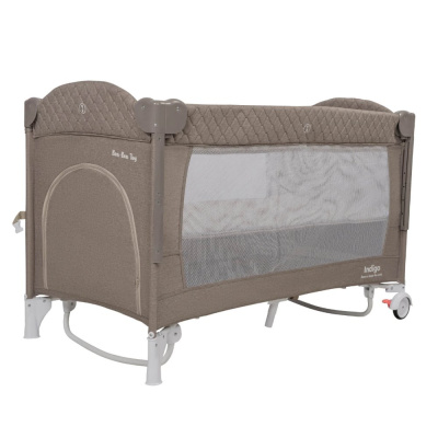 Кровать-манеж Indigo Bon-Bon Toy бежевый 01